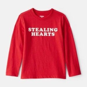 3 for $15🚨 NWT Carter’s Stealing Hearts Red Long Sleeve Shirt